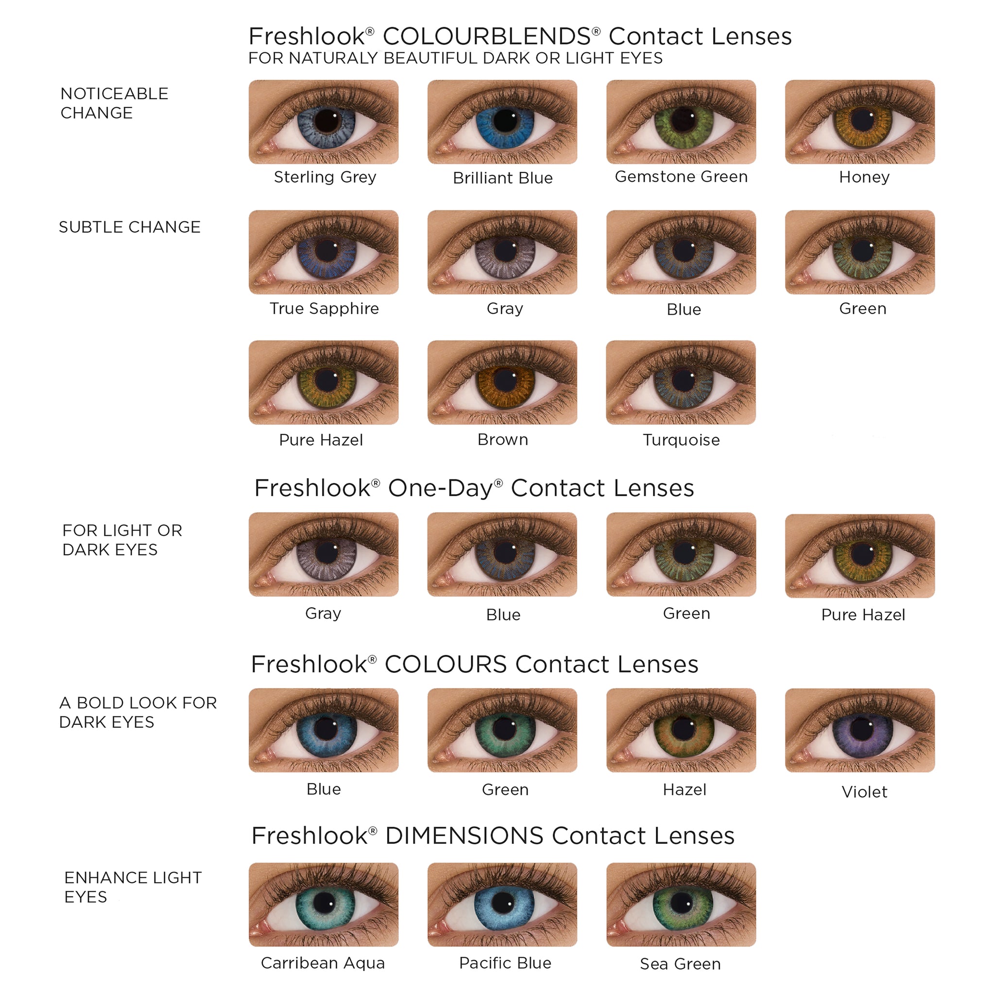 Freshlook ONE-DAY Color 10 Pack