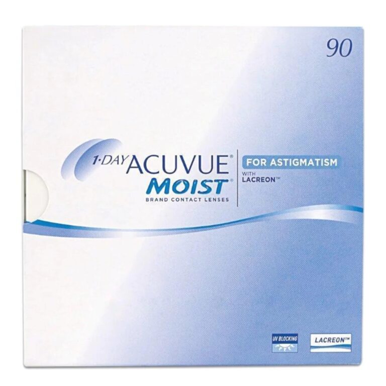 1 Day Acuvue Moist For Astigmatism Daily Contact Lenses – 90 Pack
