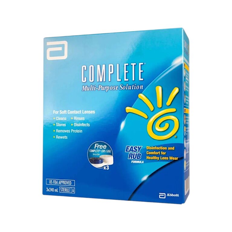 Complete Easy Rub Multi-Purpose Contact Lens Solution – 3 × 240ml