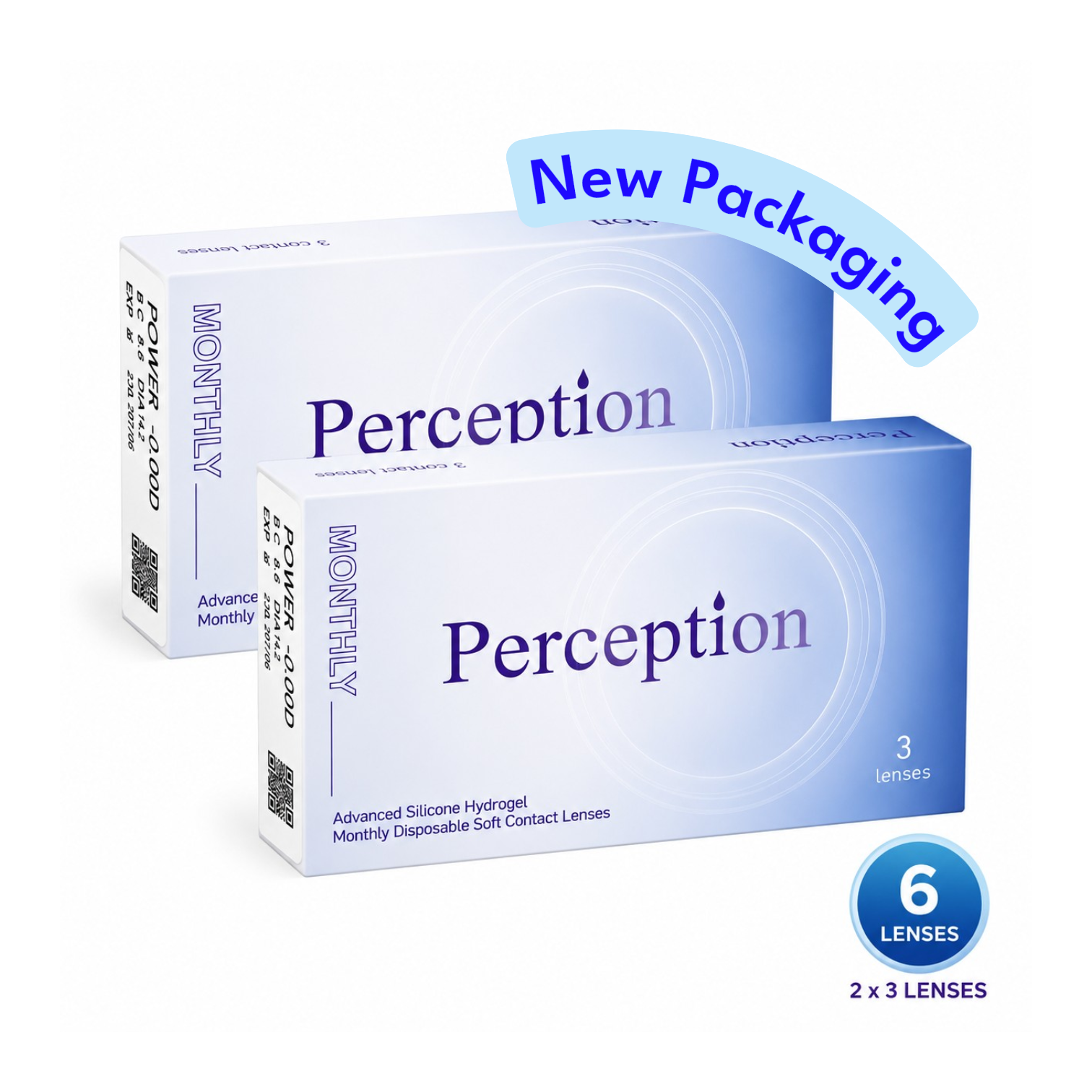 Perception Monthly Silicone Hydrogel Contact Lenses – 6 Pack
